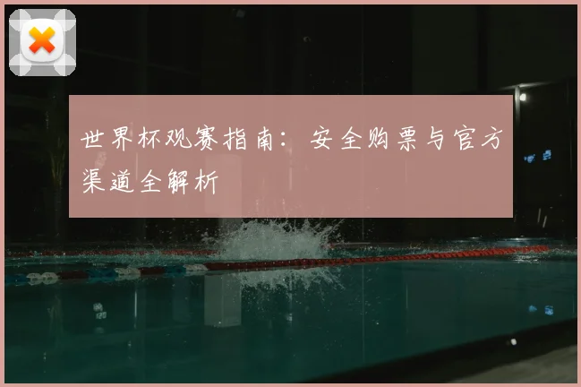 世界杯观赛指南：安全购票与官方渠道全解析